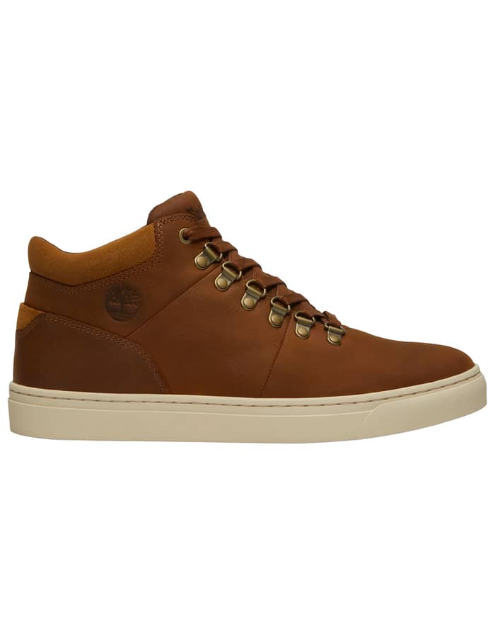 Lisbon Hill Mid Lace Up Sneaker Medium Brown Full Grain
