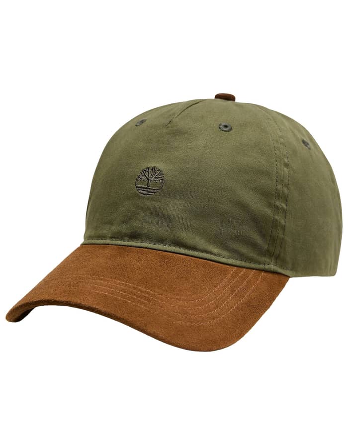 Waxed Canvas Baseball Cap Leaf Green