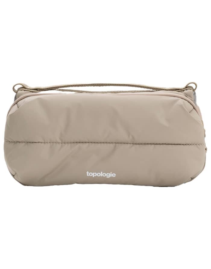 Bottle Sacoche Medium Taupe Puffer