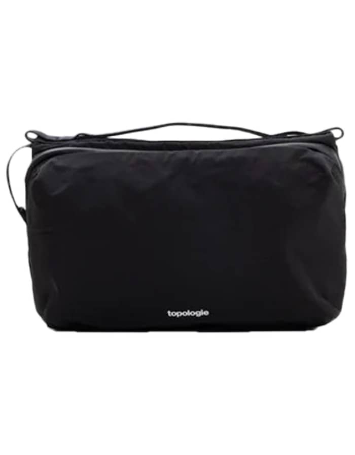 Bottle Sacoche Large Black Tech Sateen