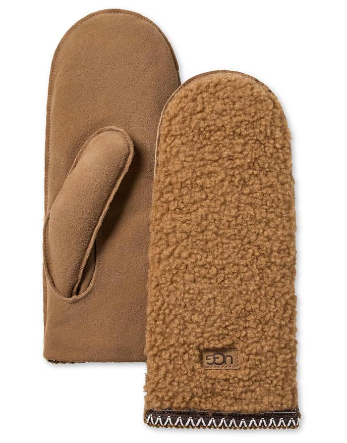 W Uggbraid Mitten Light Chestnut