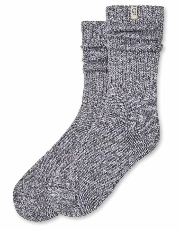W Tyla Slouchy Crew Sock II Grey Heather