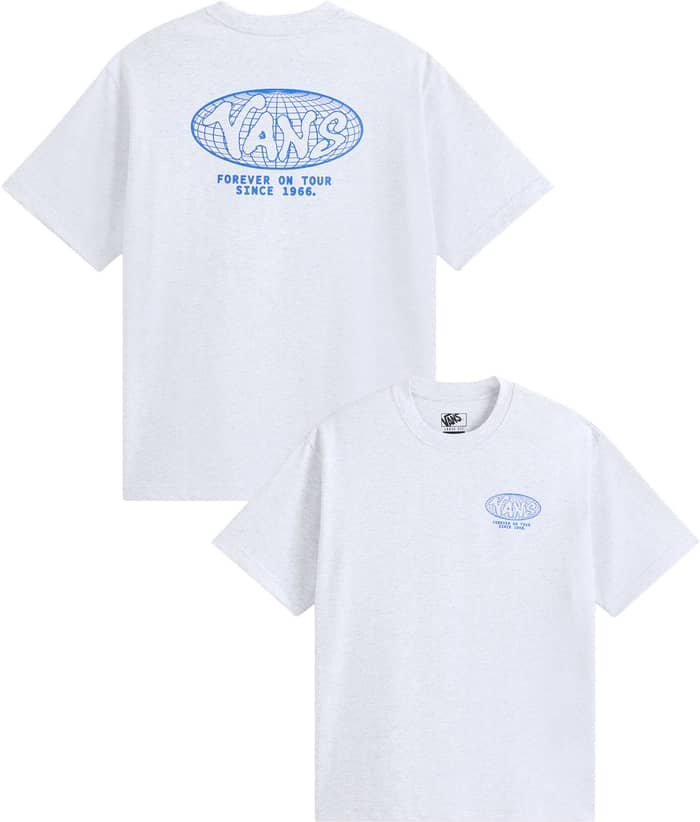 World Tour Loose SS Tee Light Grey Heather