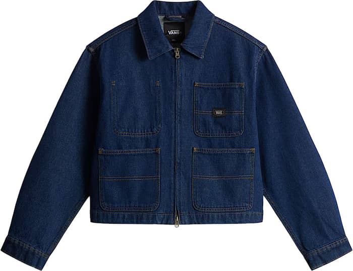 Emily Boxy Workwear Jacket Dark Rinse