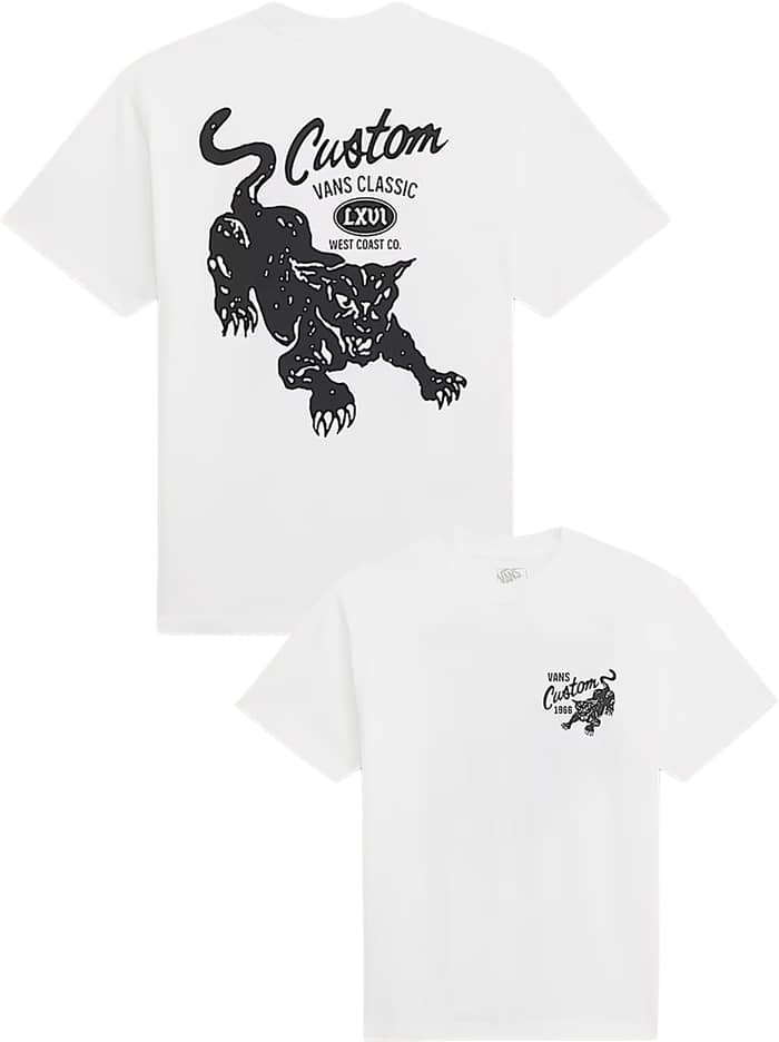 Custom Cat SS Tee White
