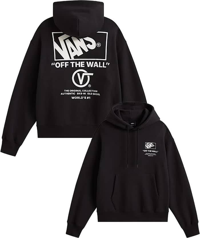 Stacked Hi Pullover Black White