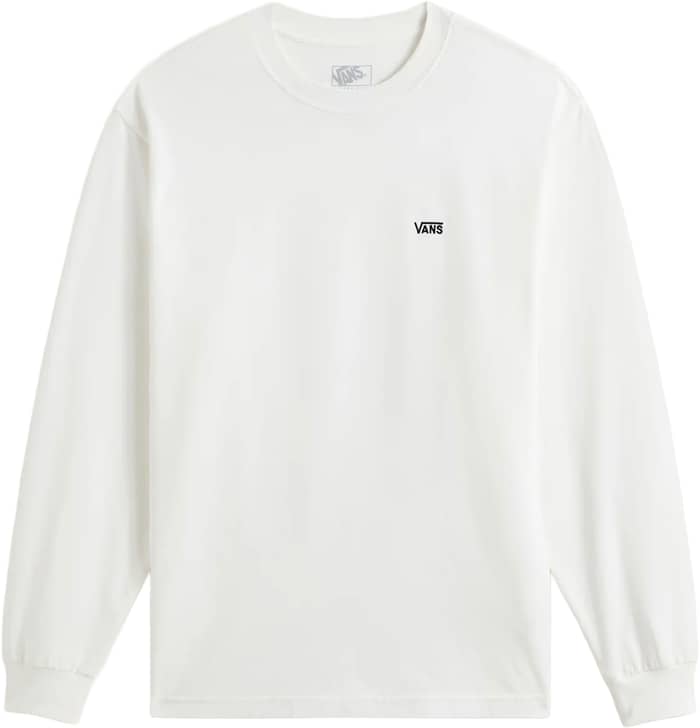 Left Chest II Loose LS Tee White