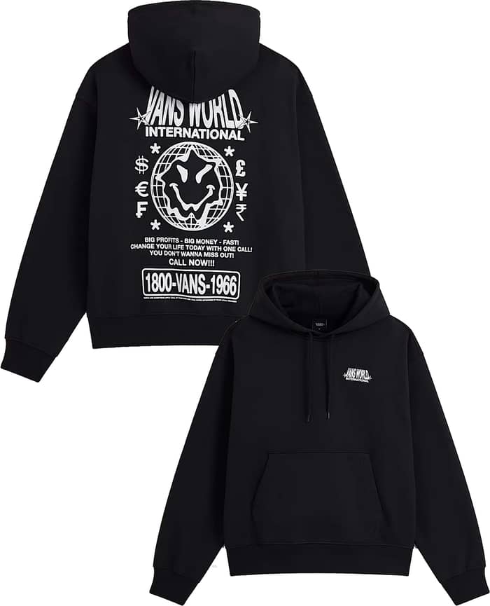 Left Chest Pullover Black