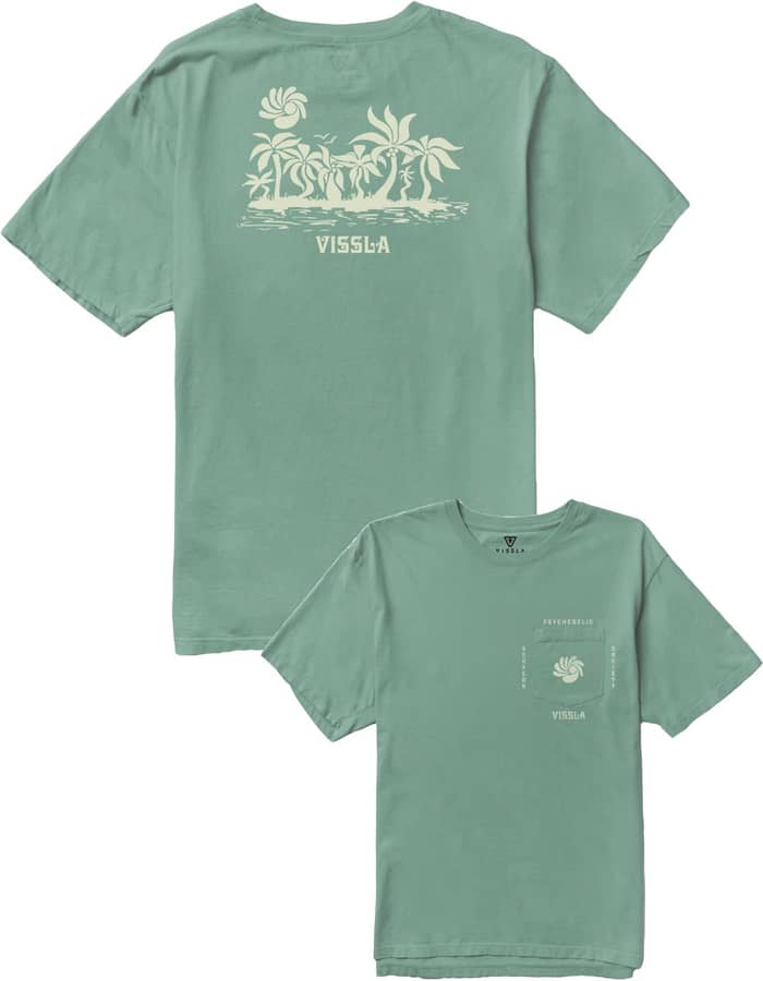 Tulum Town Organic Pkt Tee Jade