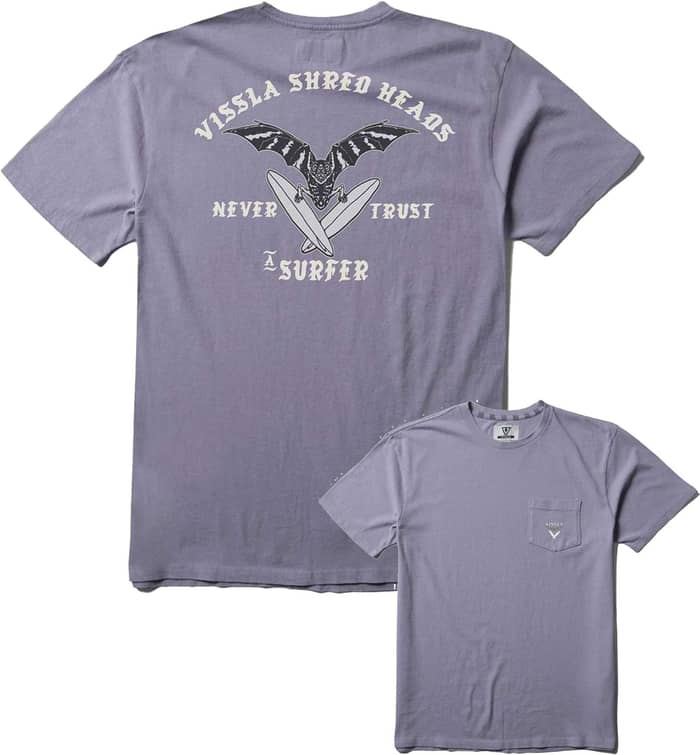Bat Bandito SS PKT Tee Dusty Lilac
