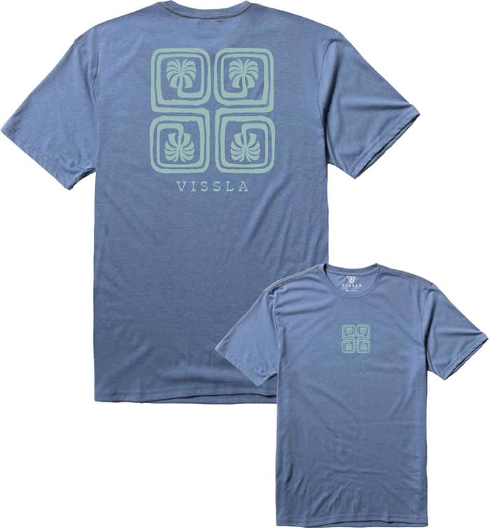 Lost Coast Comp Lite Eco Drirelease SS Tee Harbor Blue Heather