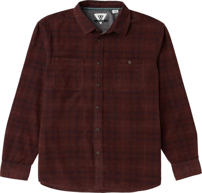 Rails Cord Eco LS Shirt Brick