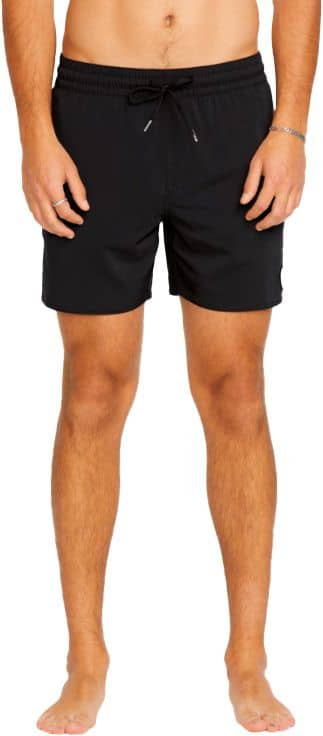 Lido Solid Trunk Boardshort 16" Black
