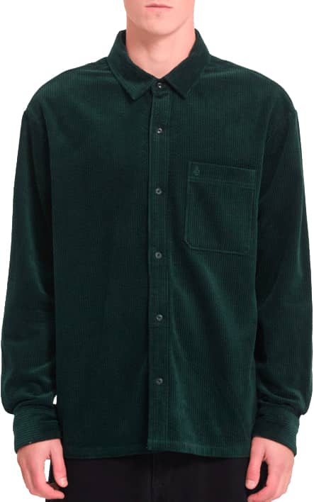 Fostered II Corduroy LS Shirt Scarab