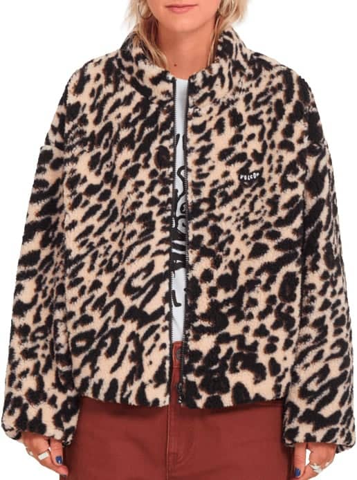 Wylding Out Sherpa W Animal Print