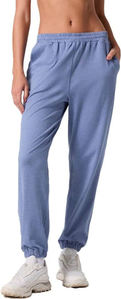 Boyfriend Sweatpant W Blue Heron Heather