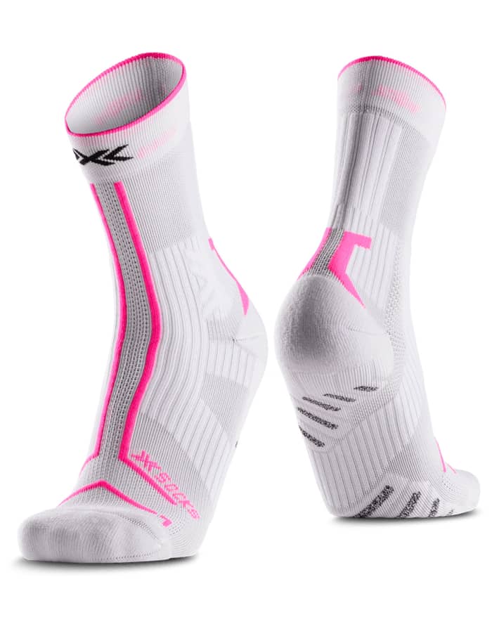 Trailrun Terraskin Expert Crew White/Fluo Pink