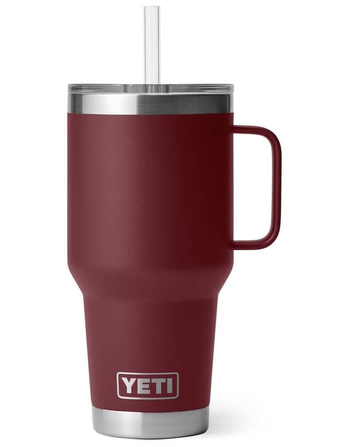 Rambler 35 Oz Straw Mug 2.0 Wild Vine Red