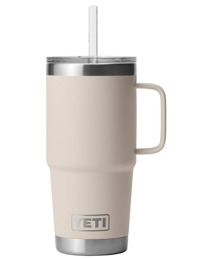 Rambler 25 Oz Straw Mug 2.0 Birch Stone