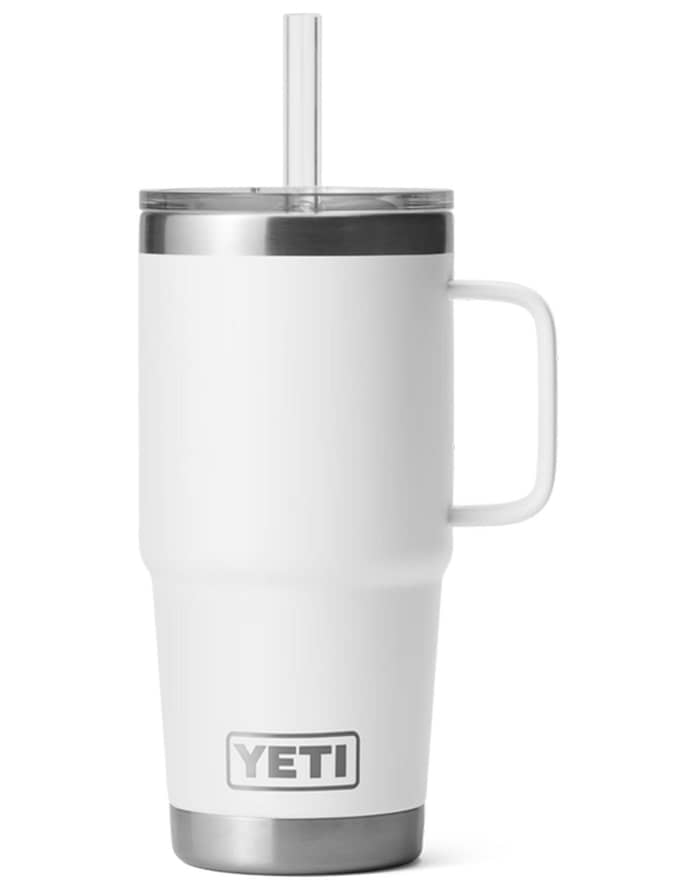 Rambler 25 Oz Straw Mug White