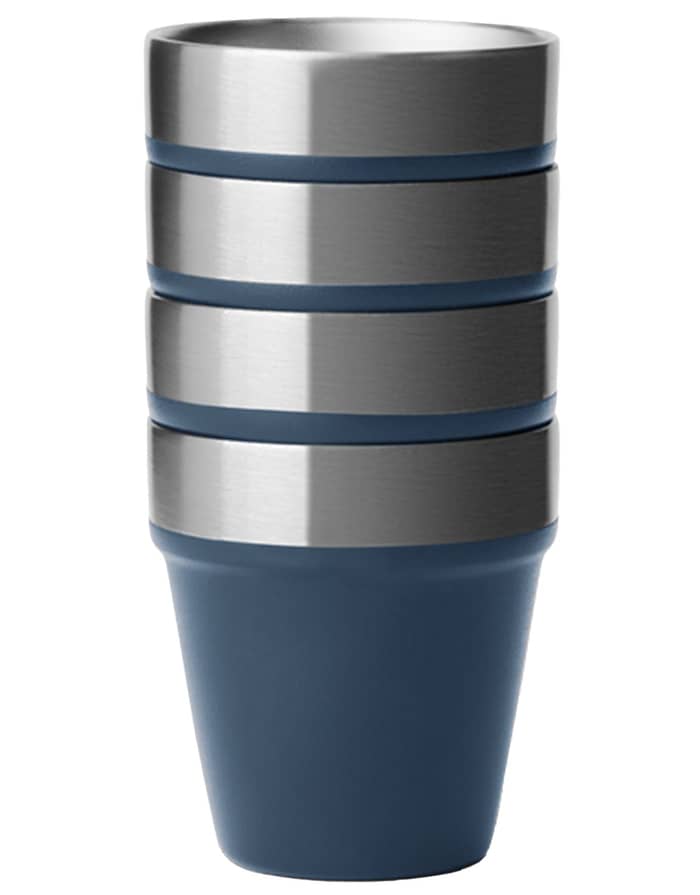 Yeti Shot Glasses & Case Navy