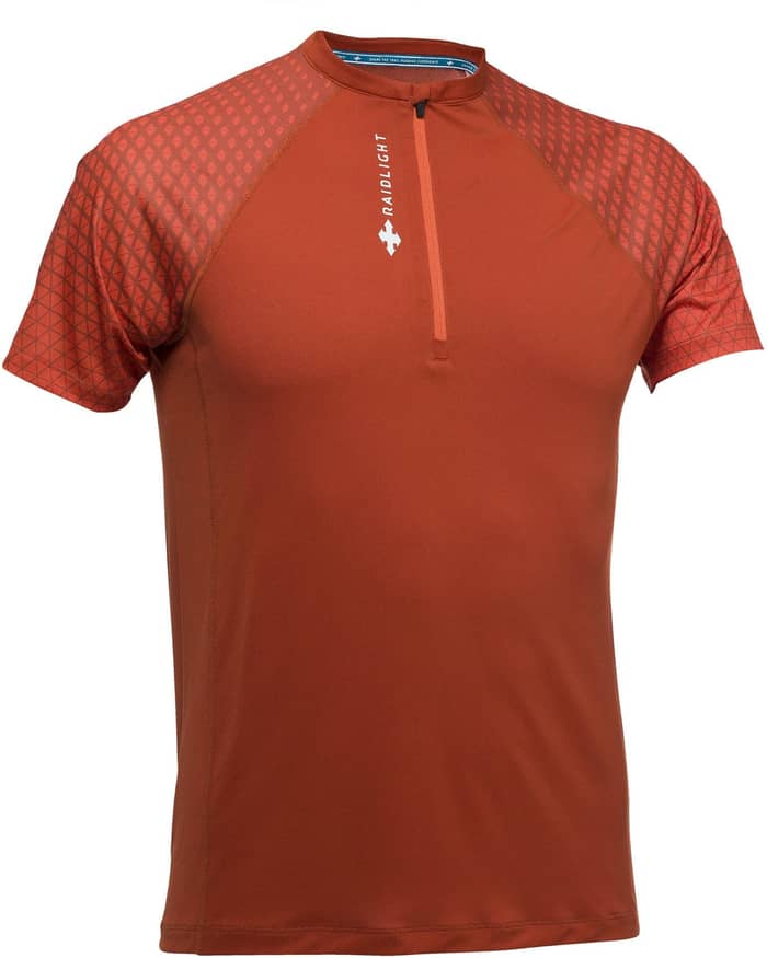 Activ Run Ss Shirt Mid Zip M Burnt Orange + Raidlight
