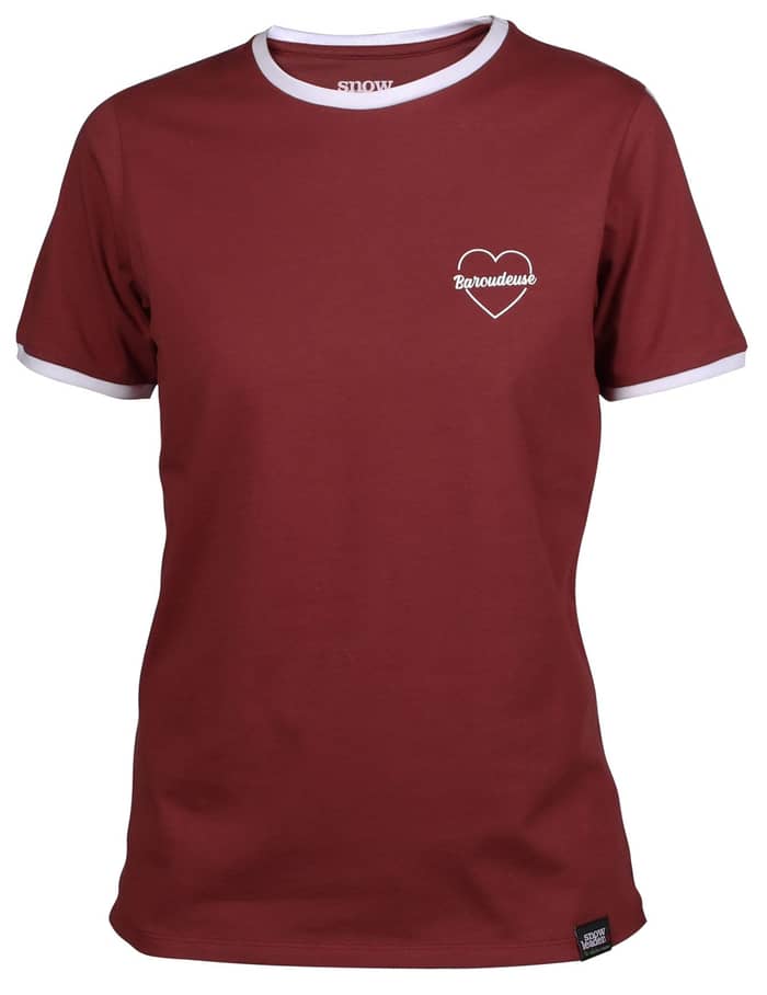 Baroudeuse Tee Burgundy Wn + Snowleader