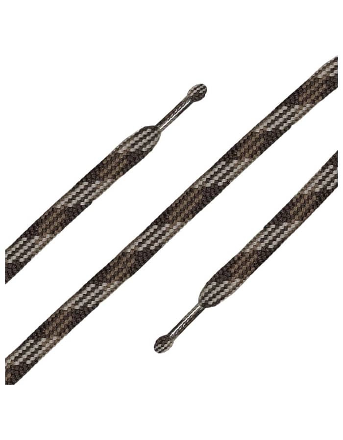 Lacets Plats Gris/Taupe