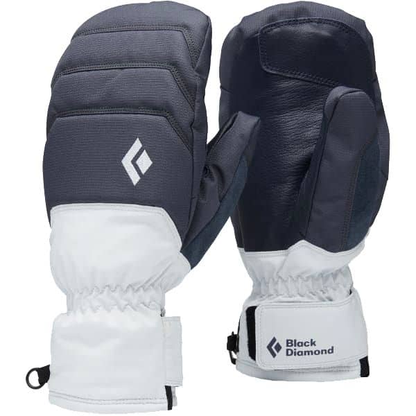 W Mission Mx Mitts Charcoal Belay Blue