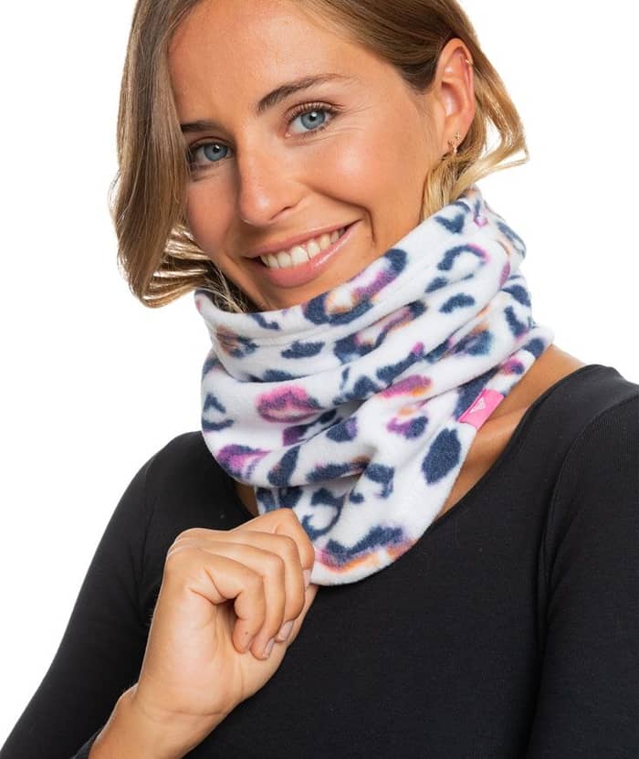 Cascade Collar Bright White Leops + Roxy