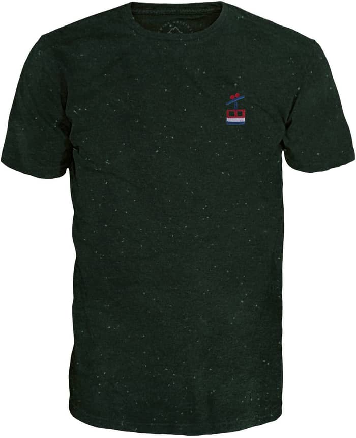 Chlises Gondeli T Shirt Dark Green Fancy Melange + Alprausch
