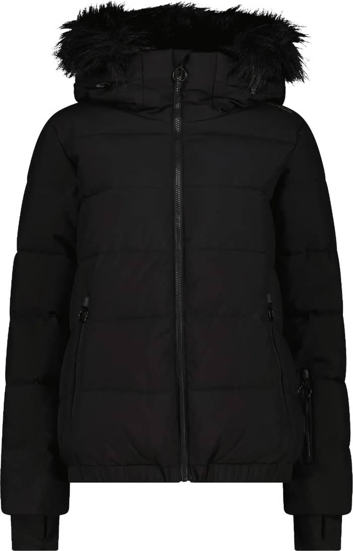 Woman Jacket Fix Hood Nero
