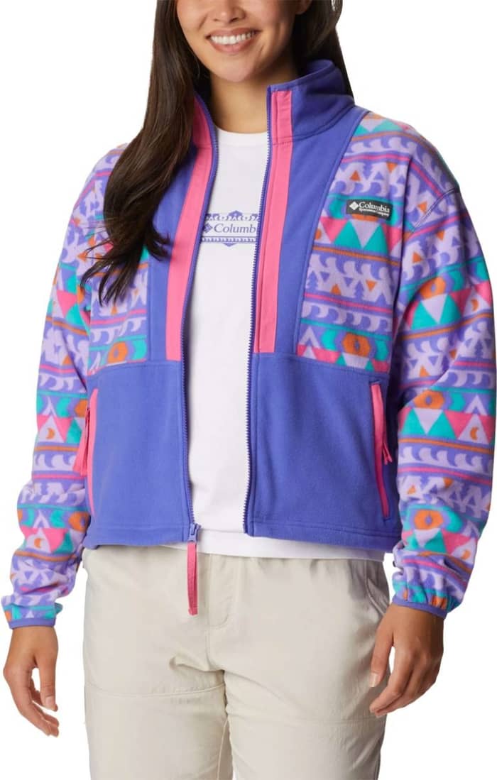 W Back Bowl™ Fleece Purple Lotus/Camp Blanket
