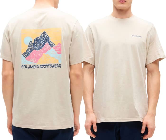 CSC Outdoor Back Graphic Tee Dark Stone Scoped View