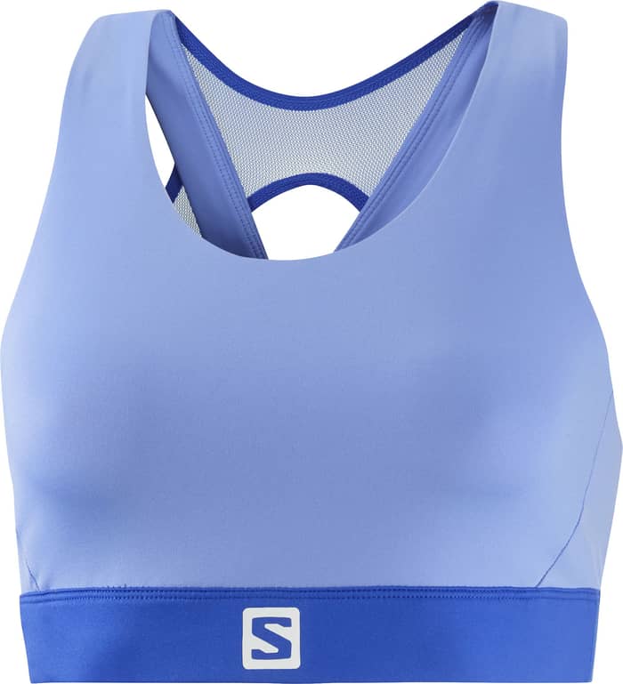 Cross Run Bra W Provence/Nautical Blue T + Salomon