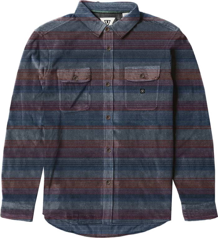 Eco-Zy LS Polar Flannel Dark Denim + Vissla