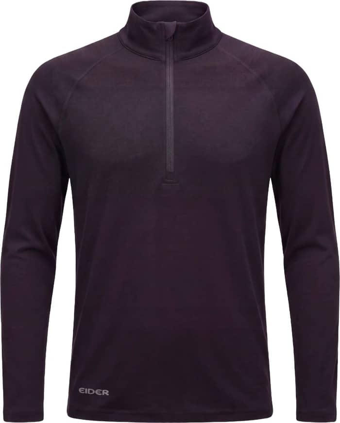 M Eider Merino 190 Half Zip Black