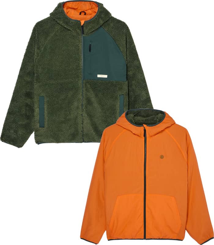 Wolfe Sherpa Reversible Hoody Bronze Green