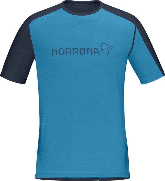 Falketind Equaliser Merino T-Shirt M Hawaiian surf/Indigo Night + Norrona