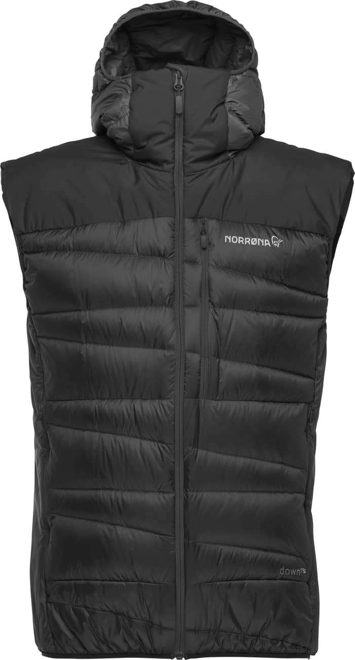 Falketind Down750 Vest M Caviar