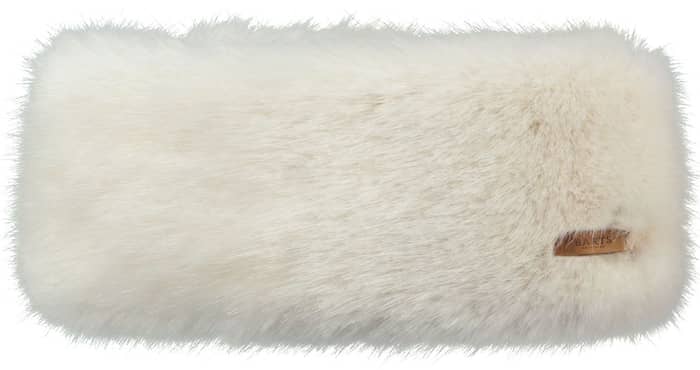 Fur Headband White