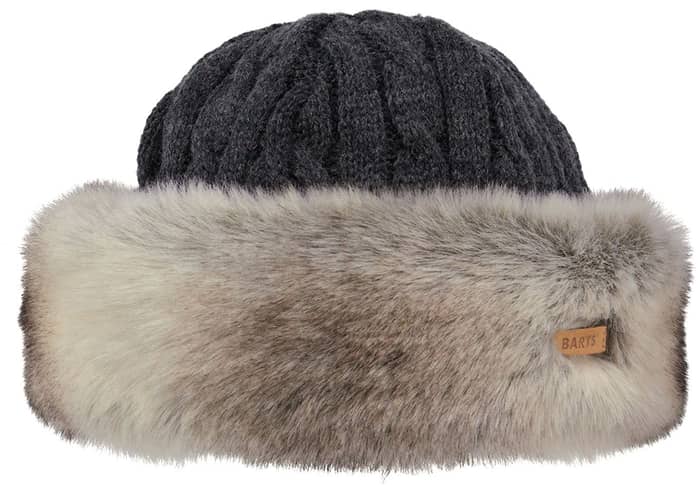 Fur Cable Bandhat Heather Brown + Barts