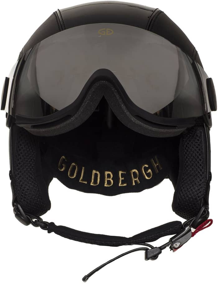 Glam Helmet W/Visor W Black + Goldbergh
