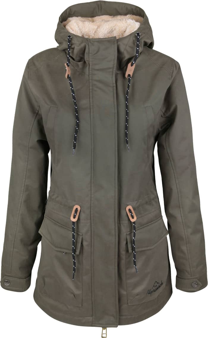 Gretli Parka Dark Olive + Alprausch