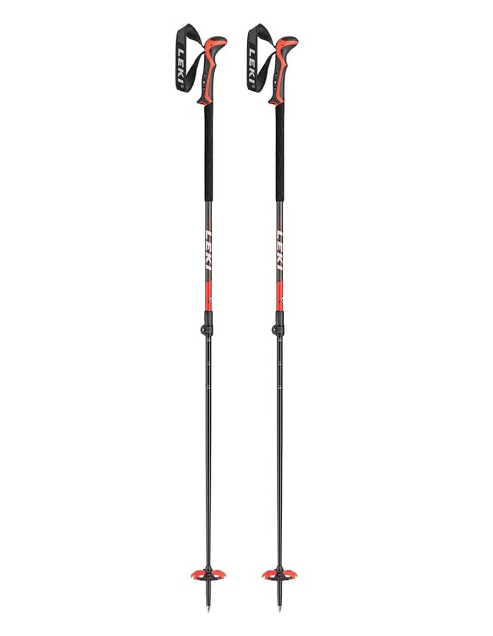Haute Route anthracite white red + Leki