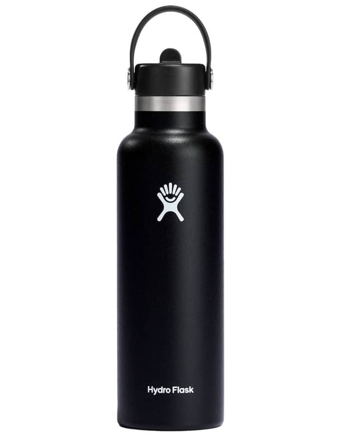 24 Oz Wide Flex Straw Cap Black