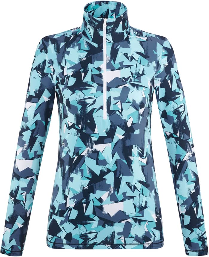 Kalta 1/2 Zip W Saphir Glacier Print + Millet