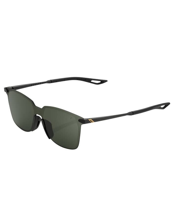 Legere Ultracarbon Square Matte Black Grey Green Lens + 100 Percent
