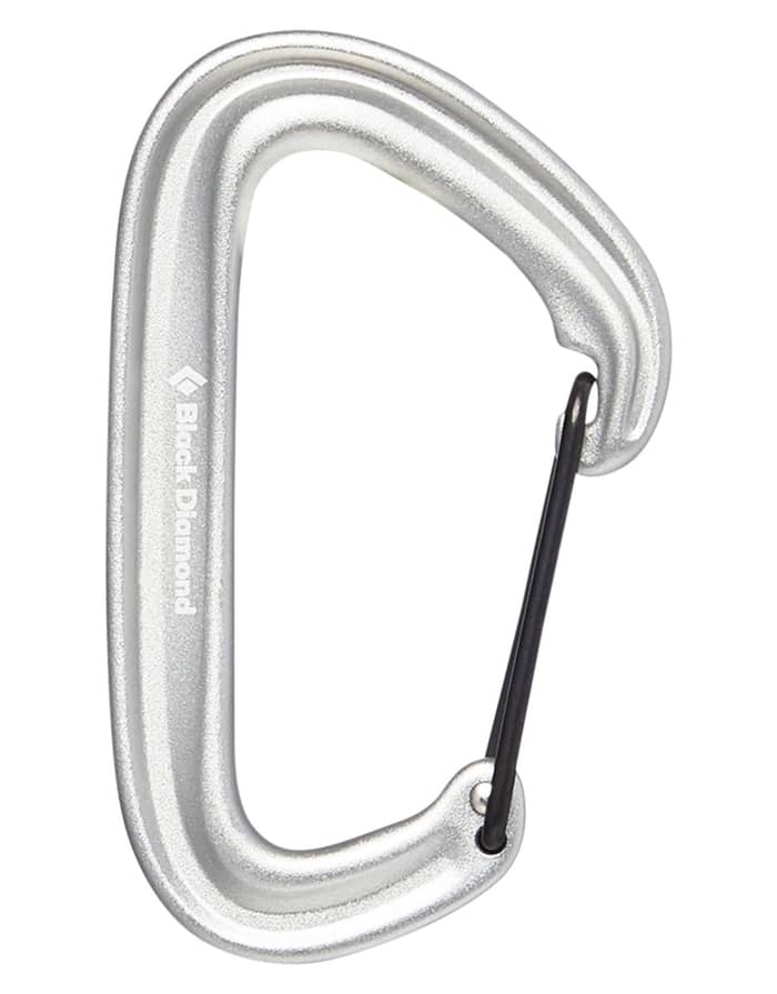 Litewire Carabiner Light Gray + Black Diamond