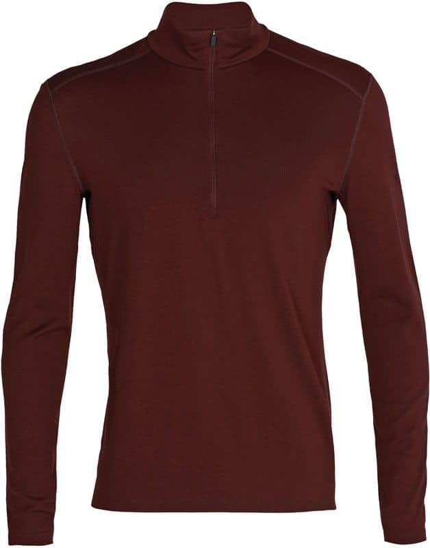 M 200 Oasis LS Half Zip Espresso + Icebreaker